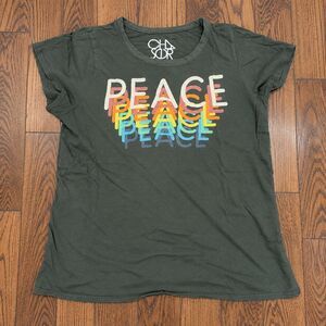 {Chaser} short-sleeve peace graphic t-shirt, M